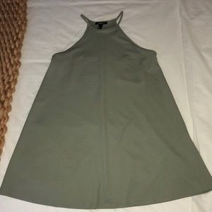 Green halter dress